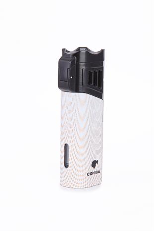 Cohiba 4 Torch Pürmüz Beyaz Desenli Puro Çakmağı