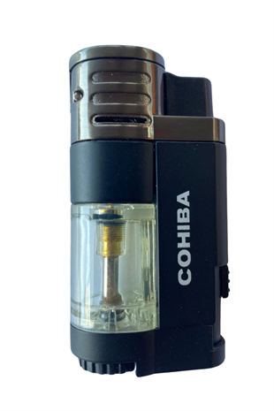 Cohiba 4 Torch Pürmüz Siyah Metal Puro Çakmağı