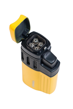 Cohiba 4 Torch Pürmüz Delicili Sarı Siyah Metal Puro Çakmağı
