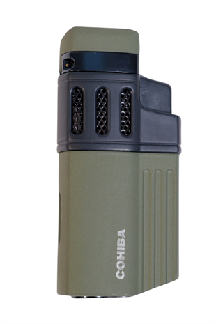 Cohiba 4 Torch Pürmüz Delicili Haki Siyah Metal Puro Çakmağı