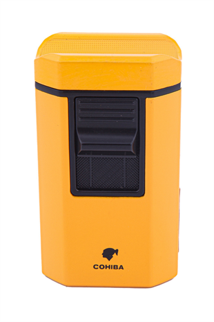 Cohiba Sarı 4 Torch Pürmüz Sarı Masa Tipi Puro Çakmağı