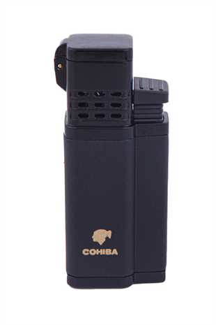 Cohiba 4 Torch Pürmüz Mat Siyah Puro Çakmağı
