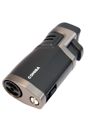 Cohiba 4 Torch Pürmüz Delicili Siyah Metal Puro Çakmağı