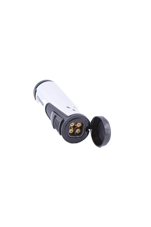 Cohiba Dört Torch Pürmüz Gümüş Silindir Puro Çakmağı