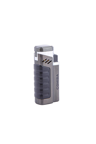 Cohiba Dört Torch Pürmüz Siyah-Gunmetal Puro Çakmağı