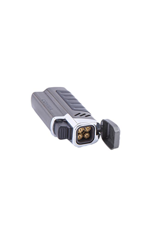 Cohiba Dört Torch Pürmüz Siyah-Gunmetal Puro Çakmağı