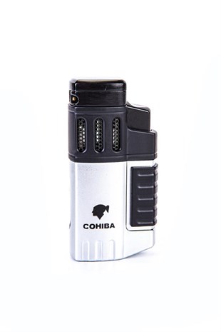 Cohiba Dört Torch Pürmüz Gümüş Puro Çakmağı