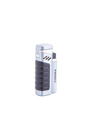 Cohiba Dört Torch Pürmüz Siyah-Gümüş Puro Çakmağı