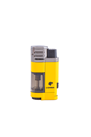 Cohiba Dört Torch Pürmüz Sarı-Siyah Puro Çakmağı