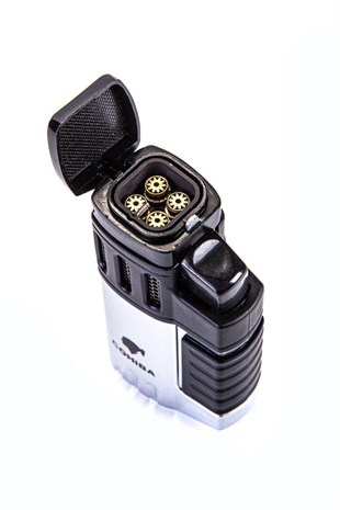 Cohiba Dört Torch Pürmüz Gümüş Puro Çakmağı