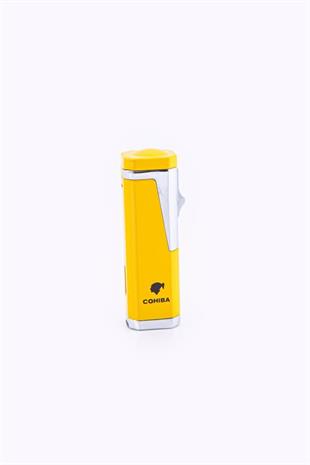 Cohiba Sarı Gümüş 4 Torch Pürmüz Metal Puro Çakmağı