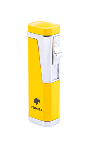 Cohiba Sarı Gümüş 4 Torch Pürmüz Metal Puro Çakmağı