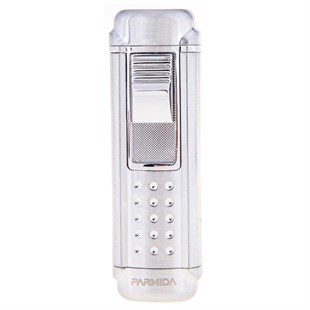 Parmida 4 Torch Pürmüz Gümüş Puro Çakmağı