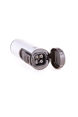 Parmida 4 Torch Pürmüz Gümüş Puro Çakmağı