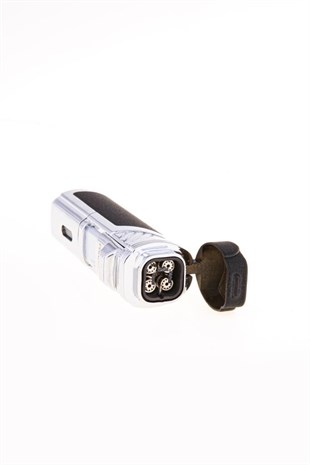 Parmida 4 Torch Pürmüz Siyah Puro Çakmağı