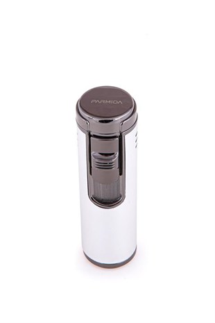 Parmida 4 Torch Pürmüz Gümüş Puro Çakmağı