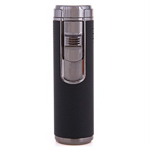 Parmida 4 Torch Pürmüz Siyah Puro Çakmağı