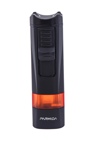 Parmida 4 Torch Pürmüz Siyah Puro Çakmağı