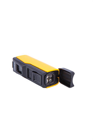 Parmida Dört Torch Pürmüz Sarı-Siyah Puro Çakmağı