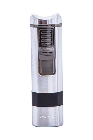 Parmida 4 Torch Pürmüz Gümüş Puro Çakmağı