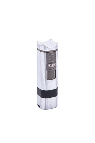 Parmida 4 Torch Pürmüz Gümüş Puro Çakmağı