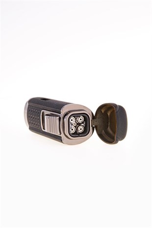 Parmida 4 Torch Pürmüz Siyah Puro Çakmağı
