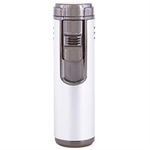 Parmida 4 Torch Pürmüz Gümüş Puro Çakmağı
