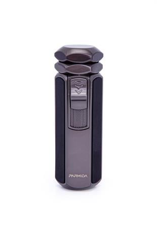 Parmida 4 Torch Pürmüz Gunmetal-Siyah Metal Puro Çakmağı
