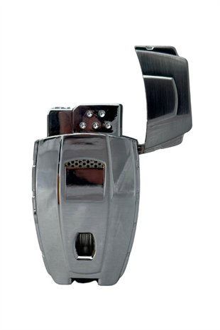 Parmida Çakmak Kesici Küllük Sehpa Dörtlü Gümüş Puro Seti