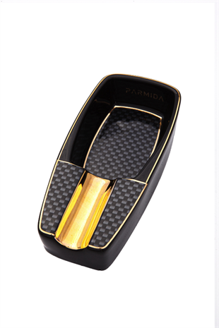 Parmida Çakmak Kesici Sehpa Küllük Dörtlü Siyah Puro Seti