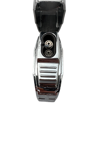 Parmida Çakmak Kesici Küllük Sehpa Dörtlü Gümüş Puro Seti