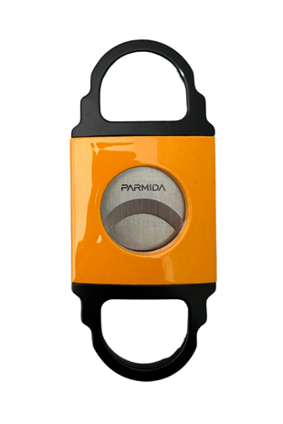 Parmida Masa Tipi Çakmak Kesici Küllük Sehpa Turuncu-Siyah Dörtlü Puro Seti