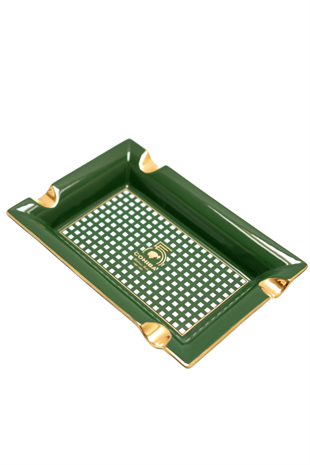 Cohiba 50.Yıl Yeşil Gold Şeritli Dörtlü Porselen Puro Küllüğü