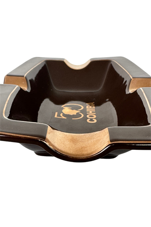 Cohiba 50. Yıl Kahverengi Porselen Dörtlü Puro Küllüğü