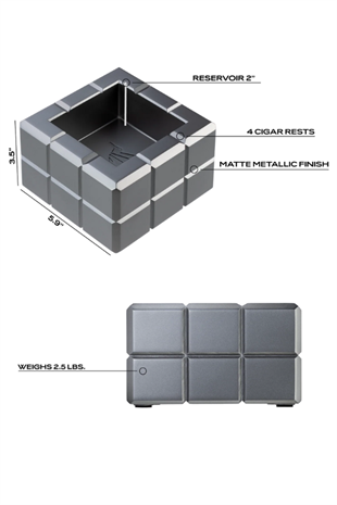 Colibri Heritage Gümüş Dörtlü Puro Küllüğü