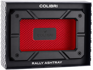 Colibri Rally Ashtray Siyah - Kırmızı Puro Küllüğü