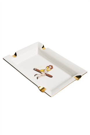 Firebird Cigar Lady Beyaz Dörtlü Porselen Puro Küllüğü