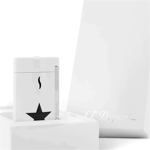 S.T. Dupont Minijet Star Beyaz Puro Çakmağı 10532