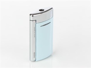 S.T. Dupont Minijet Puro Çakmağı Krom Mavi 10879