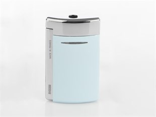 S.T. Dupont Minijet Puro Çakmağı Krom Mavi 10879