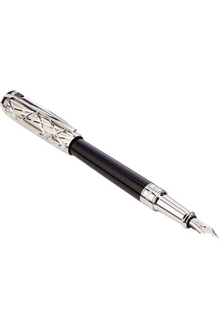S.T. Dupont Siyah-Gümüş Dolma Kalem 410108