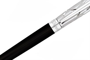 S.T. Dupont Siyah-Gümüş Dolma Kalem 410108