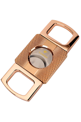 Cohiba Rose Gold Desenli Metal Puro Makası Kesici
