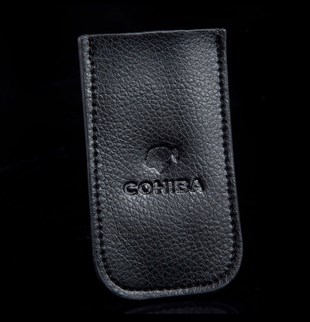 Cohiba Deri Kılıflı Giyotin Puro Makası Kesici