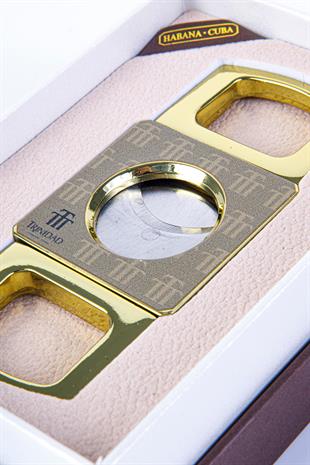 Cohiba Trinidad Özel Üretim Kahverengi Metal Puro Makası Kesici