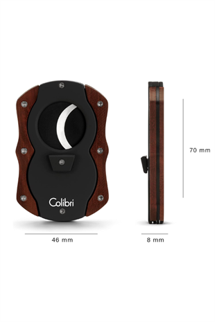 Colibri Wood S-Cut Dark Burl - Siyah Puro Makası Kesici