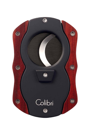 Colibri Wood S-Cut Kırmızı - Siyah Puro Makası Kesici