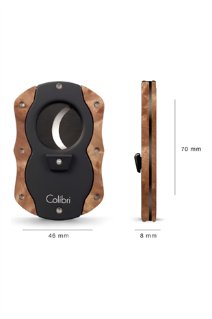 Colibri Wood S-Cut Light Burl - Siyah Puro Makası Kesici