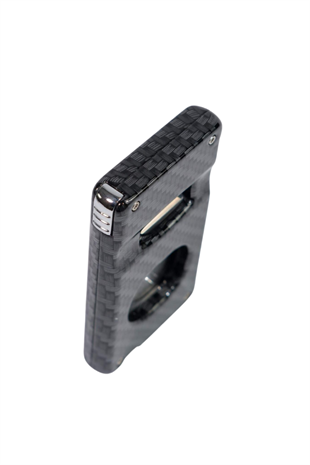 Parmida Karbon Desenli Dahili Delicili V & Düz Puro Makası Kesici