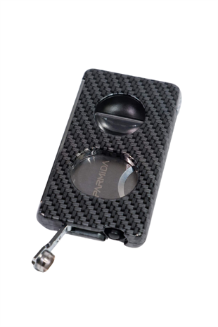 Parmida Karbon Desenli Dahili Delicili V & Düz Puro Makası Kesici